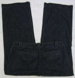 Pants Ann Taylor LOFT Trousers Denim Dark Blue Jeans Marisa 4 Short 