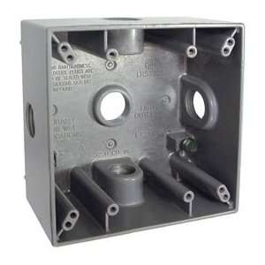  Hubbell 5334 0 Two Gang Weatherproof Box 5 /12 Outlets 