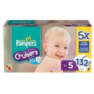 Pampers Cruisers Size 5 132 Ct 