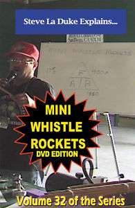 MINI WHISTLE ROCKETS dvd how to make fireworks rocket  