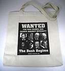 wanted bush regime for war crimes against humanity bag returns
