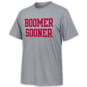  Oklahoma Sooners Grey Boomer Sooner T Shirt Sports 