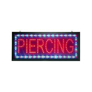  Piercing Chasing Flashing LED Sign 10.5 x 28.5