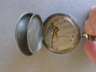 Stem wound and set American Waltham Watch Co. pocket watch SIZE 6