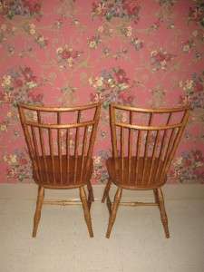   CIRCA 1776 Solid Antiqued Maple 2 Bird Cage Chairs 18 6801  