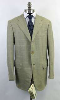 New BORRELLI Napoli Wool & Cashmere Coat Jacket Blazer 54 44 44R NWT $ 