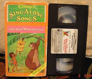   Sing Along Songs The Jungle Book Bare Necessities Vhs Rare V.4 HTF