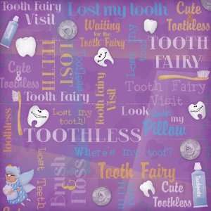 Tooth Fairy Paper 12X12 Toothless Collage