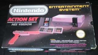 Nintendo NES Boxed Console Action Set W/ Mario + Boxed Games  