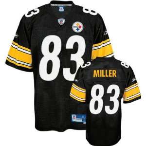 Heath Miller Black Reebok NFL Premier Pittsburgh Steelers Youth Jersey