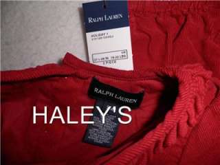 RALPH LAUREN LAYETTE GIRLS PLAID RED CORDUROY DRESS 9MT  