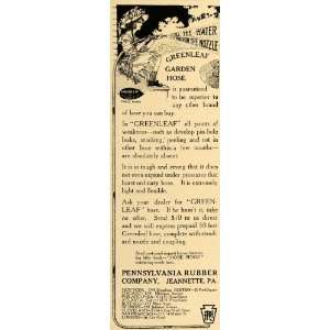  1907 Ad Greenleaf Garden Hose Pennsylvania Rubber Co 