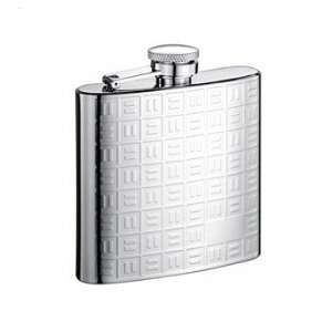  New   Domino Stainless Steel 6oz Hip Flask   VF2018 