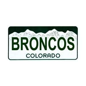  Colorado State Background License Plates Broncos Plate Tag 