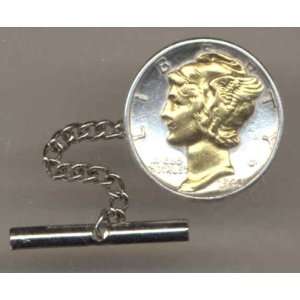   Coin Tie Tack   Mercury dime (minted 1916   1945) 