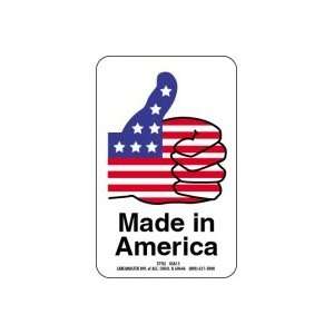  Made in America Thumbs Up Labels