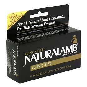 Naturalamb Natural Skin Lubricated Condoms 12 Pack  