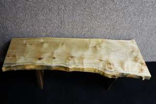   Figured Blue Spalted Maple Bench/Coffee Table Furniture 10077  