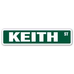  KEITH Street Sign name kids childrens room door bedroom 