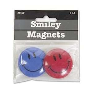  Baumgartens Smiley Face Magnet  Assorted Colors   BAU26620 