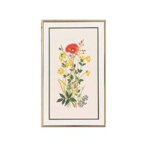  Field Flowers Counted Cross Stitch Kit Arts, Crafts 