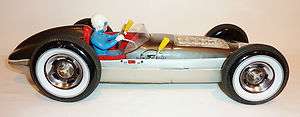   Litho Battery Op 1960s INDY 500 JETSPEED RACER   17 inch long  