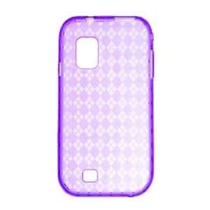   Samsung Fascinate SCH i500 TPU Protective Checker Design Case, Purple