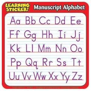  Manuscript Alphabet Learning Stickers Toys & Games