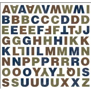  Back Country Alphabet Stickers 12X12 Sheet Back Woods Electronics