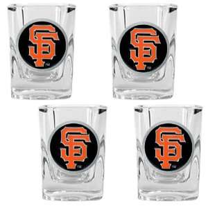  San Francisco Giants Mlb 4Pc Square Shot Glass Set Sports 