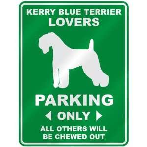   KERRY BLUE TERRIER LOVERS PARKING ONLY  PARKING SIGN 