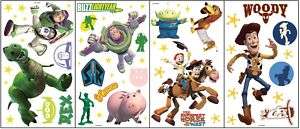 NEW NIP TOY STORY Room Appliques Wall Decor 55 Stickers  