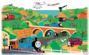 THOMAS the TRAIN Giant Wall Mural Appliques Stickers  