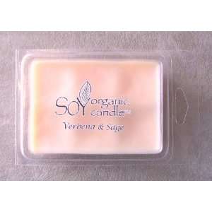 Early American Candle Verbena and Sage 6 Wax Melt Soy Organic Candles 