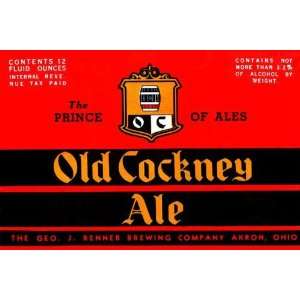  Exclusive By Buyenlarge Old Cockney Ale 12x18 Giclee on 