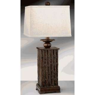 Complements 10759SBNH Embossed Metal Coari Collection Table Lamp with 