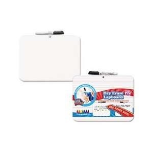  Double Sided Dry Erase Lap Board with Marker, 12 x 9 
