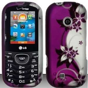  Purple Flowers Hard Snap On Case Cover Faceplate Protector 