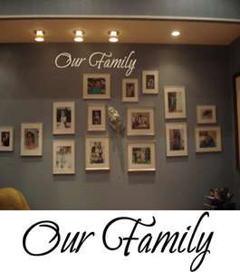 Our Family Quote Home Wall Decor Decal 23  