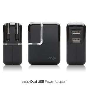  elago Dual EL USB Charger and Power Adapter for iPhone, iPod 