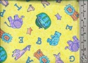 ABC Baby ~ ANIMALS & ARK ~ 100% cotton quilt fabric BTY  