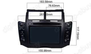   Touchscreen GPS DVD Player For Toyota Yaris Hatchback 2007 2011  