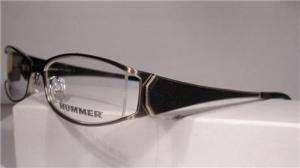HUMMER women Eyeglass eyewear Frames silver H2052 case  
