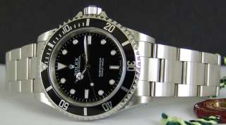 ROLEX   Mens Stainless No Date Submariner   Black Dial   Model 14060