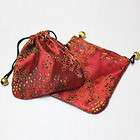 Trendy Red Silk Jewelry Gift Bag GB134
