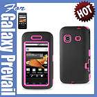 BLK PINK IMPACT HARD COVER CASE SAMSUNG GALAXY PREVAIL PRECEDENT PHONE 