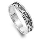   Mens Sterling Silver Plain Rings   Band Width 6mm   Sizes 8 14, 13