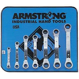   pc. 25 degree Offset Ratcheting Box Wrench Set in Vinyl Roll Pouch