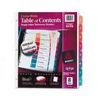 Avery Extrawide Ready Index Dividers Eight Tab 9 1/2(Pack of 5)