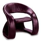   Company Accent Seating Burgundy Vinyl Retro Style Chair by Coaster